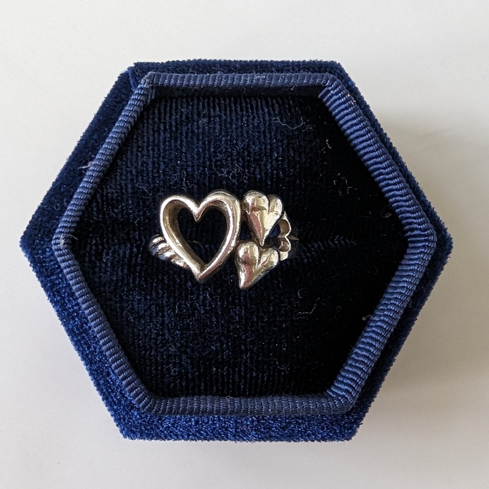 Hearts .925 silver ring